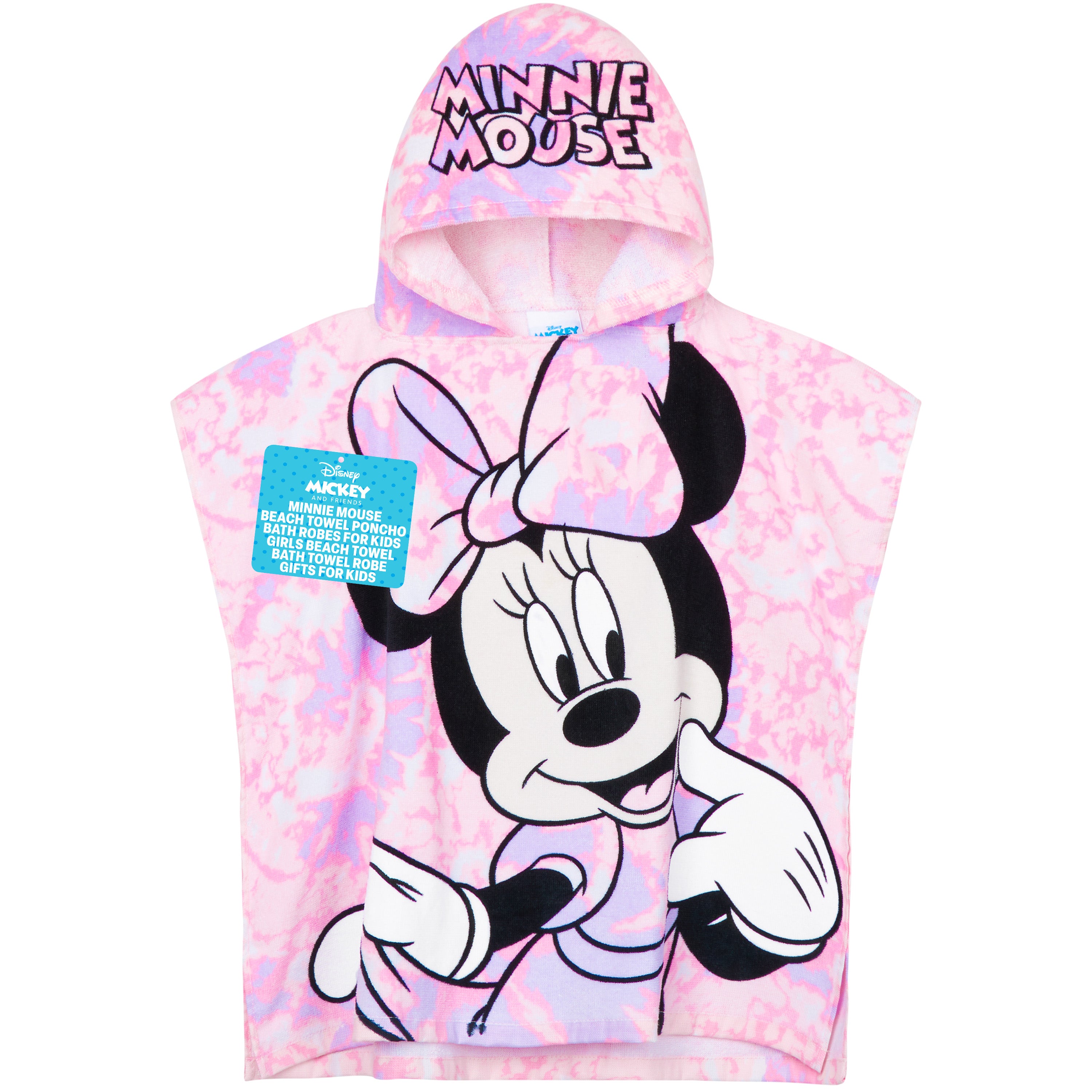 Get Trend Disney Minnie Mouse Bath Towel Poncho Towel Pink 2-6 years - Get Trend