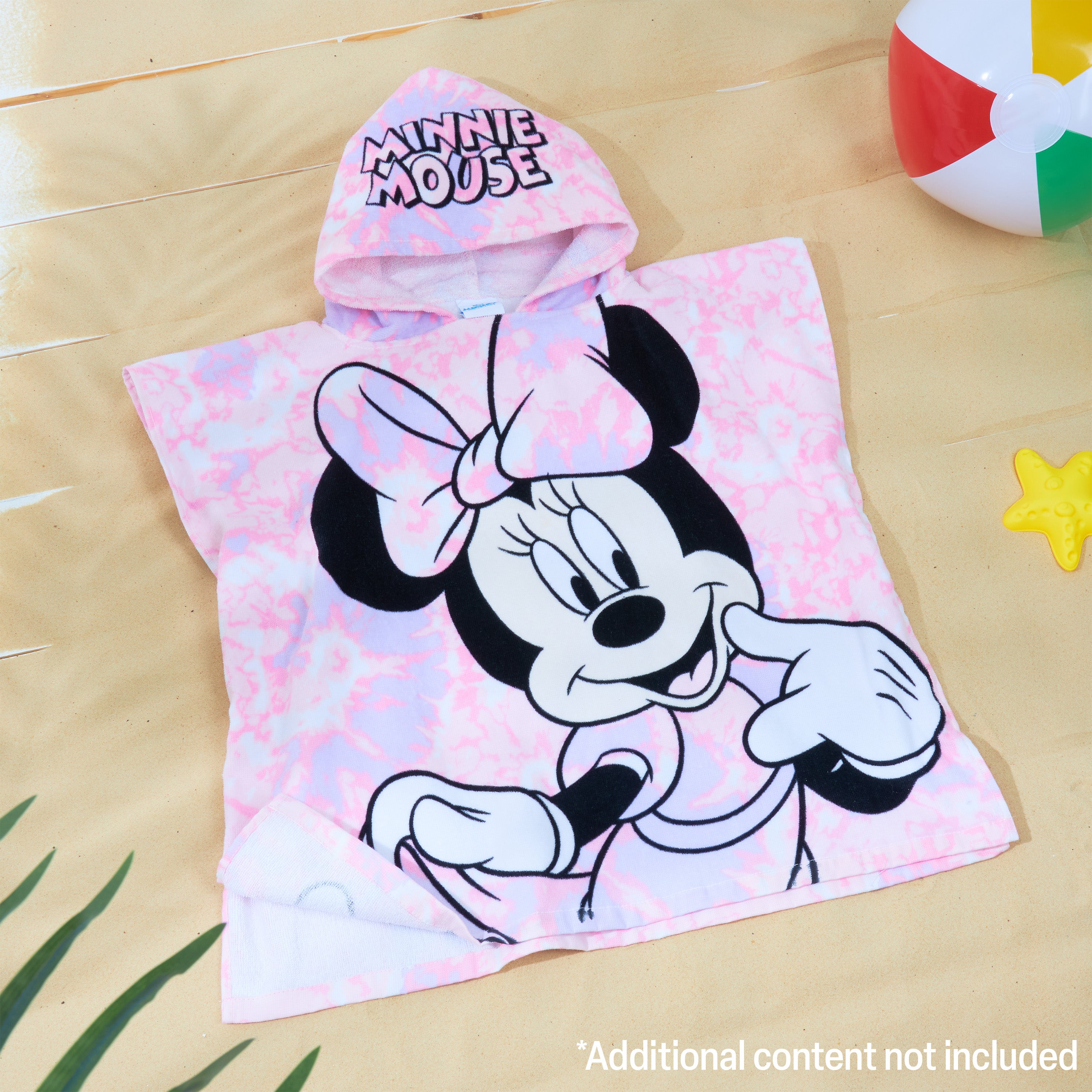Get Trend Disney Minnie Mouse Bath Towel Poncho Towel Pink 2-6 years - Get Trend