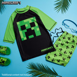 Minecraft Swimsuit Set Boys 2 Piece Creeper Swimming Costume - Boys - Get Trend