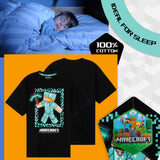Minecraft Boys Short Pyjamas Set, Comfy Cotton Lounge Wear - Gifts for Gamers