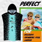 Minecraft Bath Towel with Hood for Kids and Teenagers Changing Robe Absorbent Poncho - Get Trend