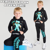 Minecraft Boys Tracksuit Set Comfy Loungewear Activewear - Gaming Gifts for Boys