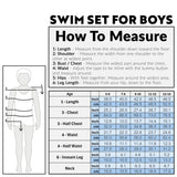 Get Trend Minecraft Swimsuit Set for Boys Teenagers 2 Pcs with Swimming Trunks Boys Rash Vest for Swimming Beach Trip Holiday Essentials