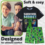Get Trend Boys Pyjamas 1 Pack Short Sleeve PJs Set for Kids Teens Loungewear