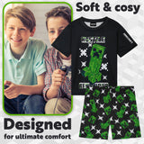 Get Trend Boys Pyjamas 1 Pack Short Sleeve PJs Set for Kids Teens Loungewear