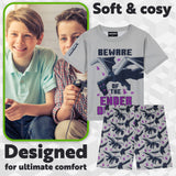 Get Trend Boys Pyjamas 1 Pack Short Sleeve PJs Set for Kids Teens Loungewear