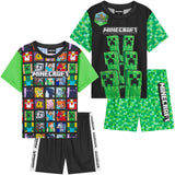 Get Trend Boys Pyjamas 2 Pack Short Sleeve PJs Set for Kids Teens Loungewear