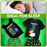 Get Trend Boys Pyjamas 2 Pack Short Sleeve PJs Set for Kids Teens Loungewear