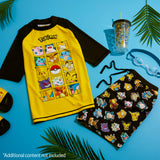 Pokemon Swimsuit Set Boys 2 Piece Anime Swimming Costume Boys Swimming Shorts - Get Trend