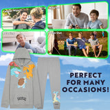 Pokemon Boys Tracksuit Set, Comfy Loungewear Activewear - Anime Gifts for Boys