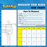 Pokemon Boys Hoodie with Cuffed Sleeves, Kangaroo Pocket - Black/Multi Pikachu - Get Trend