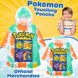 Pokemon Towel Poncho for Kids Teens Anime Changing Robe Pikachu Hooded Beach Towel
