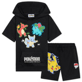 Pokemon Hoodie Shorts Tracksuit Set Boys 2 Pcs