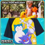 Get Trend Pokemon Swimsuit Set for Boys Teenagers 2 Pcs with Swimming Trunks