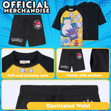 Get Trend Pokemon Swimsuit Set for Boys Teenagers 2 Pcs with Swimming Trunks