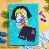 Get Trend Pokemon Swimsuit Set for Boys Teenagers 2 Pcs with Swimming Trunks