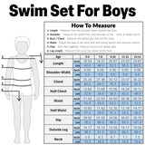 Get Trend Pokemon Swimsuit Set for Boys Teenagers 2 Pcs with Swimming Trunks