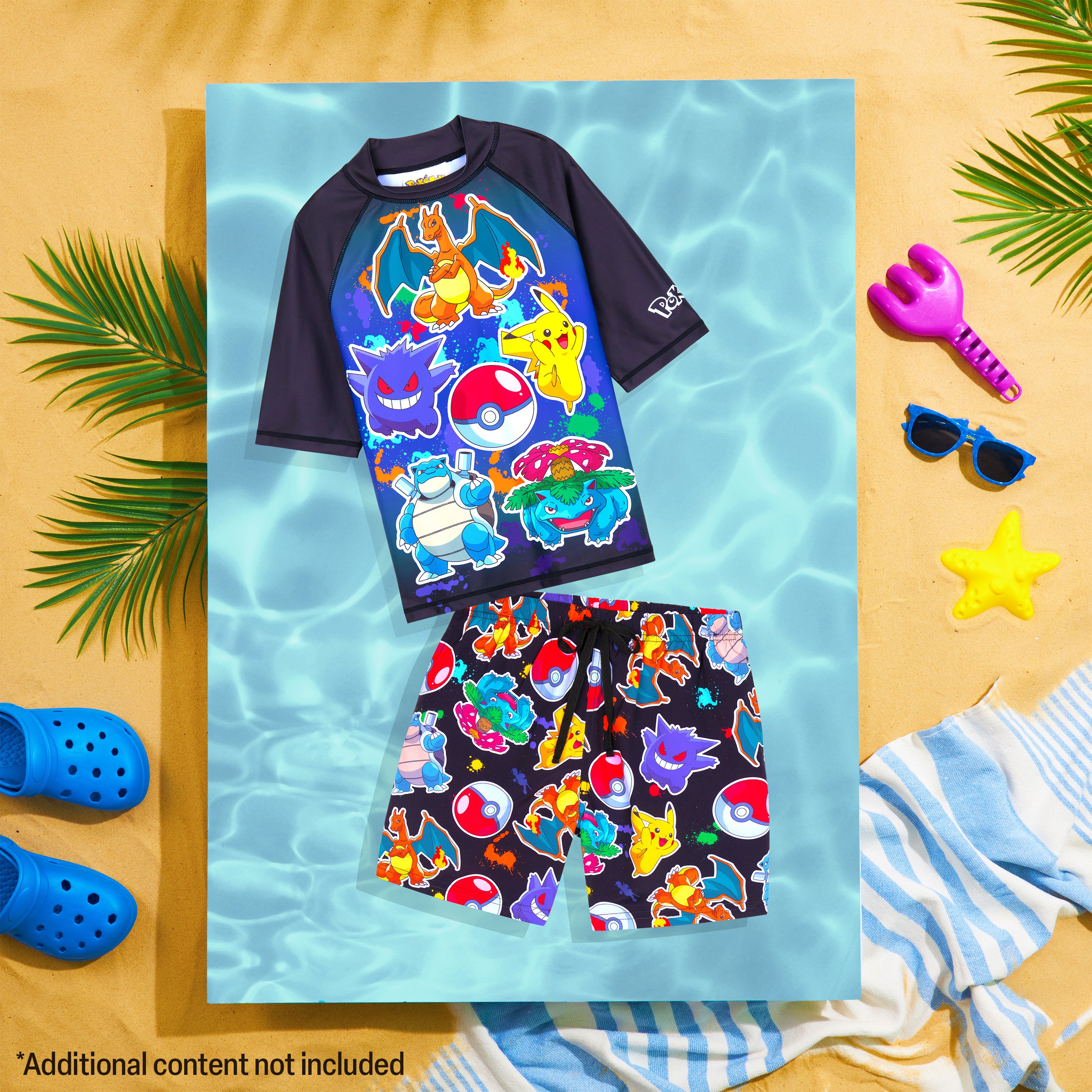 Get Trend Pokemon Swimsuit Set for Boys Teenagers 2 Pcs - Get Trend