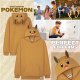 Pokemon Hoodie for Boys Teens, Hooded Sweatshirt, Eevee Pullover Casual