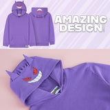 Pokemon Hoodie for Boys Teens, Hooded Sweatshirt, Gengar Pullover Casual