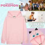 Pokemon Hoodie Boys Teens Hooded Sweatshirt Soft Pikachu Pullover Casual Long Sleeve Jumper Kangaroo Pocket Anime Gifts - Get Trend