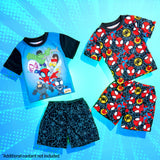 Get Trend Boys Pyjamas 12 Pack Short Sleeve PJs Set for Kids Teens Loungewear