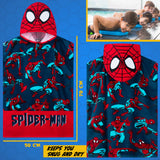 Marvel Hooded Towel for Kids, Absorbent Bath Towel with HoodHoliday Essentials