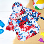 Marvel Spiderman Bath Towel with Hood for Kids Teenagers Absorbent Changing Robe - Get Trend
