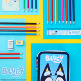 Bluey Filled Pencil Case with Stationery for Kids, School Supplies Colouring Pencils, Notepad - Gifts for Kids