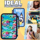 Bluey Filled Pencil Case with Stationery for Kids