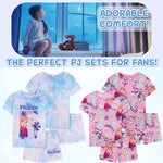 Get Trend PJs for Girls Pack of 2 Short Sleeve Pyjamas Set for Kids Teenagers Lounge Sets Nightwear Soft Comfy Sleepwear Gifts for Girls - Get Trend