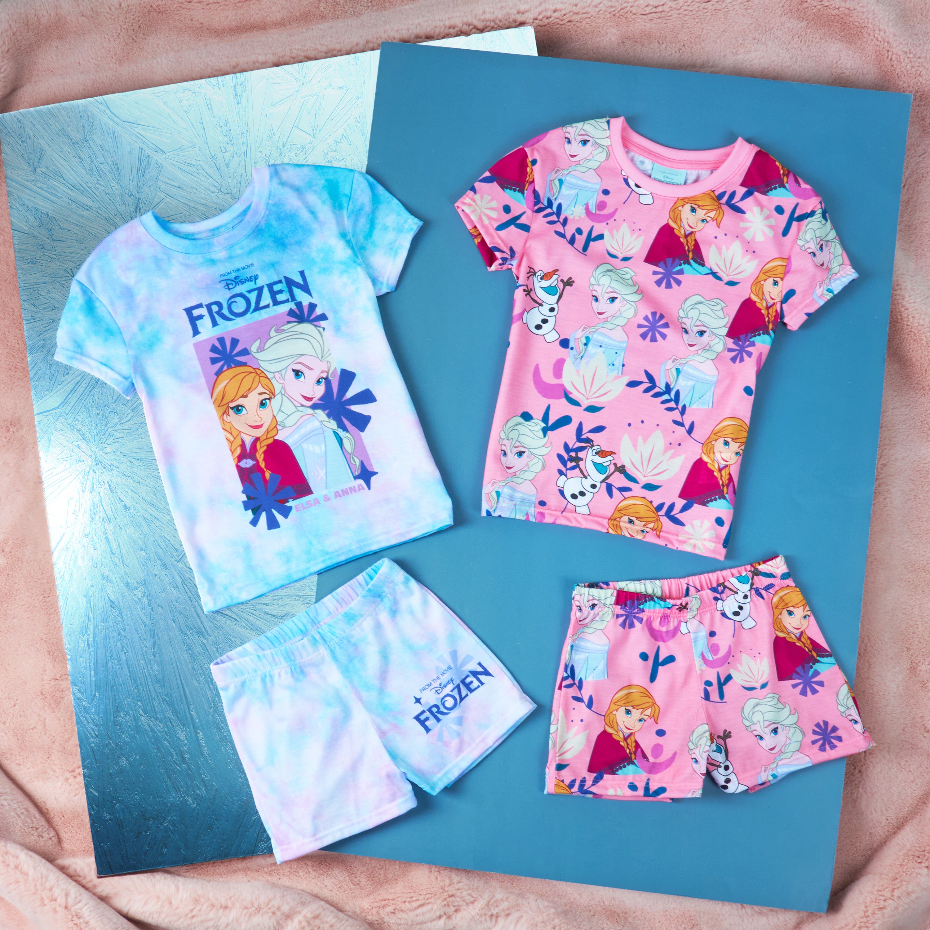 Get Trend PJs for Girls Pack of 2 Short Sleeve Pyjamas Set for Kids Teenagers Lounge Sets Nightwear Soft Comfy Sleepwear Gifts for Girls - Get Trend