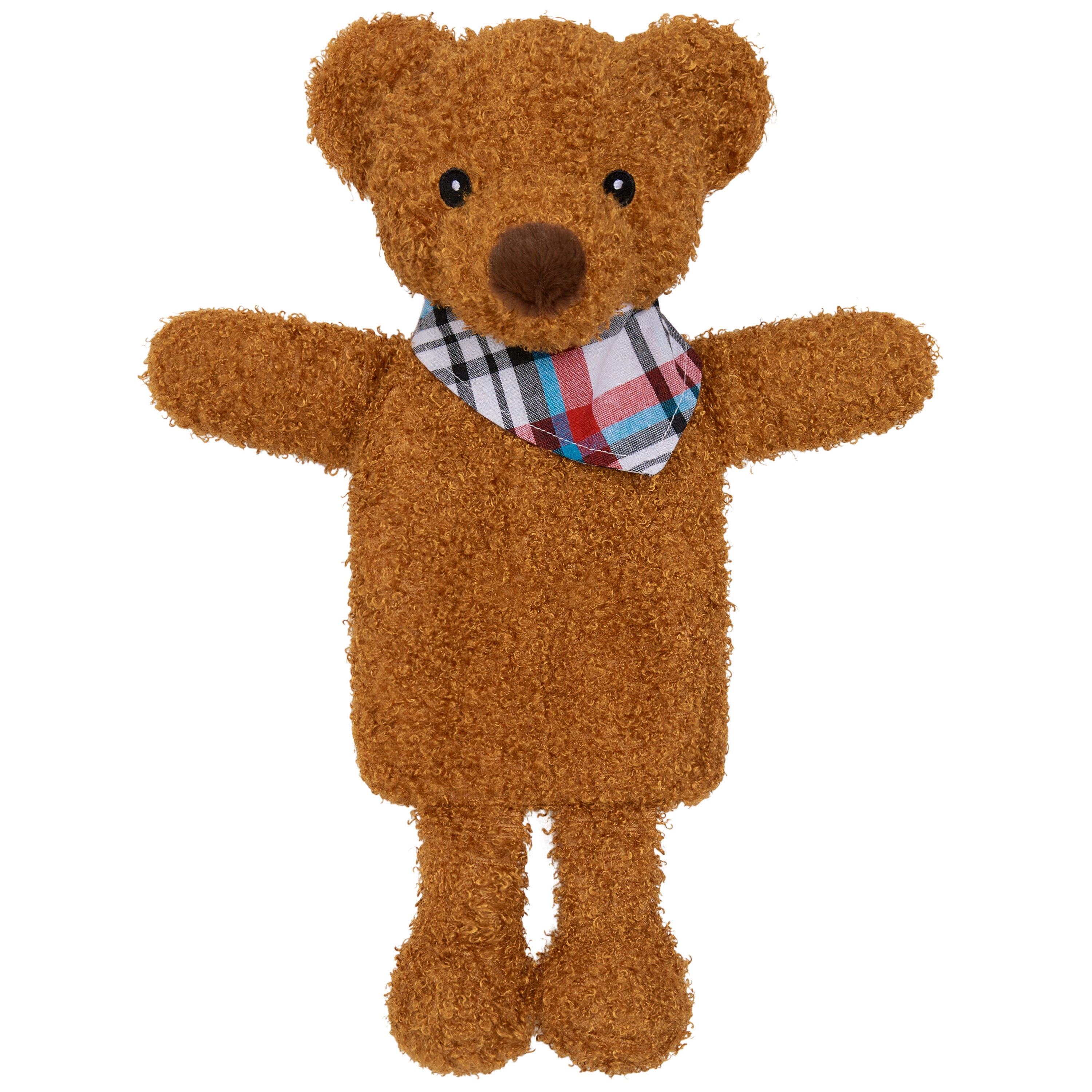 Hot Water Bottle with Animal Fleece Cover -  Brown Teddy Bear - Get Trend