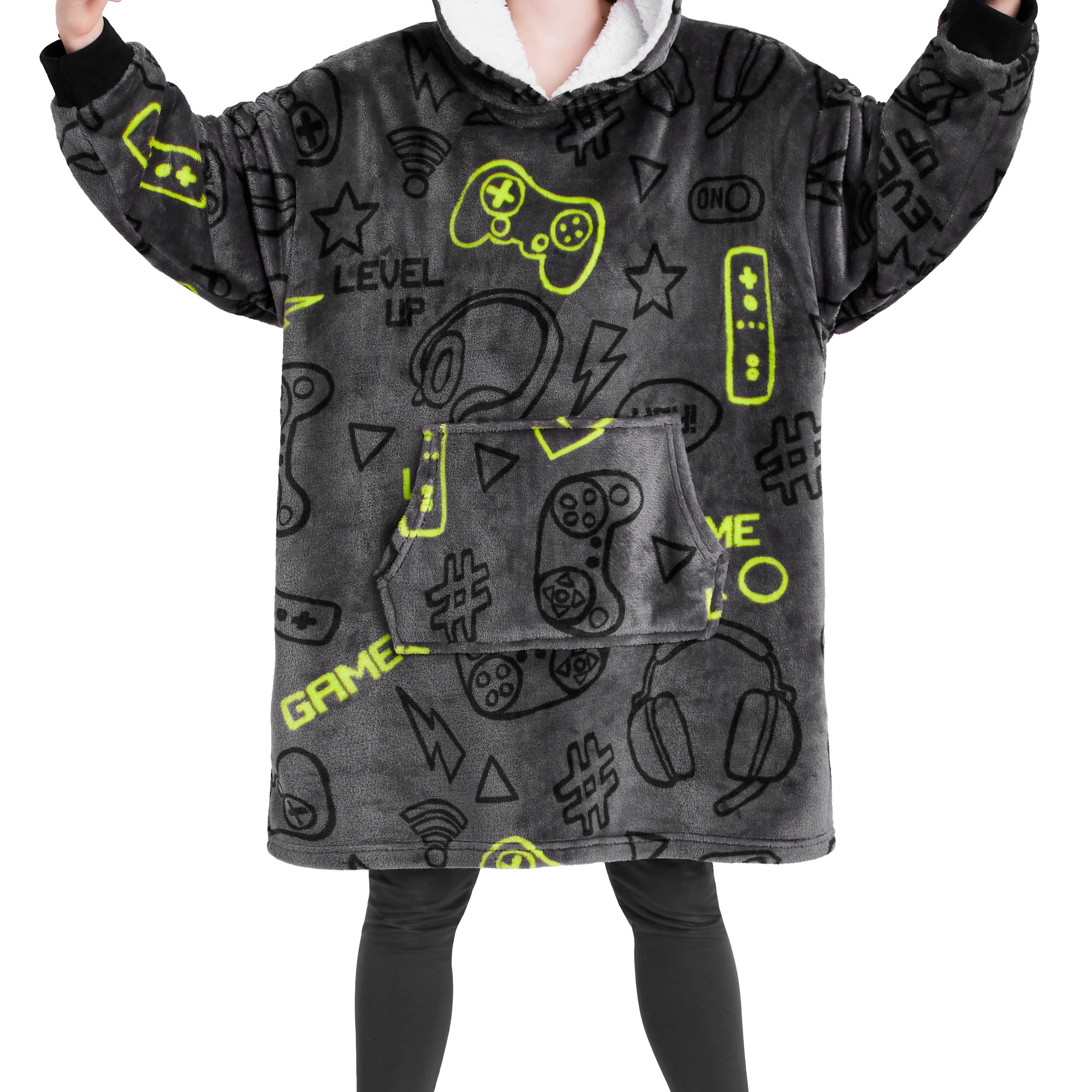 CityComfort Hoodie Blanket for Kids & Teenagers Fleece - Get Trend