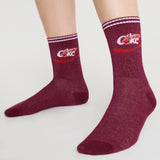 Coca Cola Calf Length Socks for Adults Teenagers - Get Trend