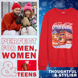 Coca-Cola Novelty Christmas Sweatshirt for Adults and Teens - Fun Festive Gifts