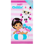Gabby's Dollhouse Towel for Kids Toddlers Soft Absorbent Bath Shower Swimming Beach Towel 100% Cotton Quick Dry Holiday Essentials 140x70cm - Get Trend