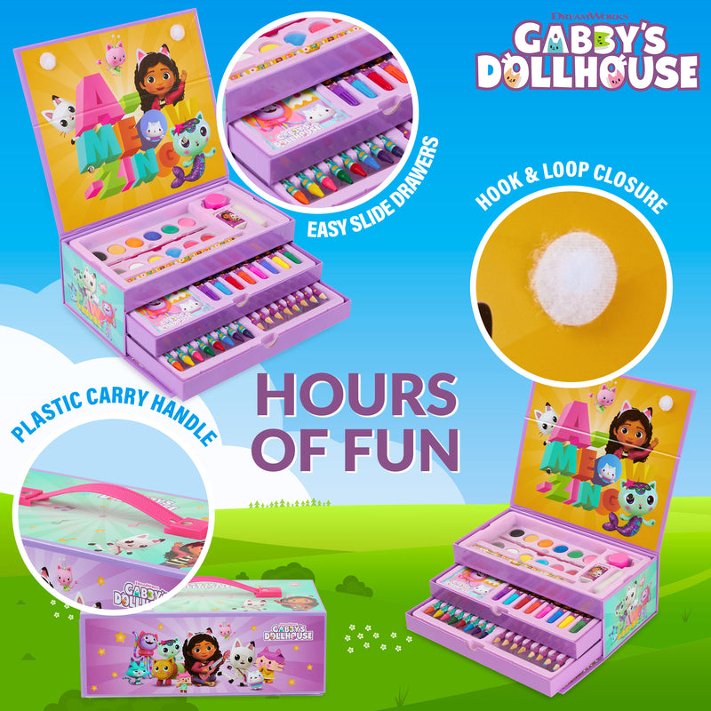 Gabby's Dollhouse Art Set Kids Colouring Set, Gabby's Dollhouse Art Set for Kids