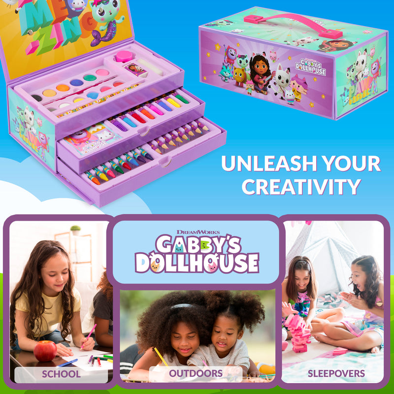 Gabby's Dollhouse Art Set Kids Colouring Set, Gabby's Dollhouse Art Set for Kids