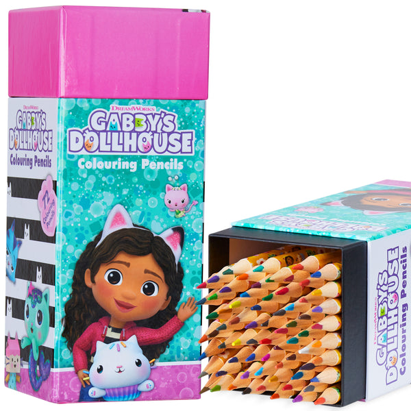 Gabby's Dollhouse Colouring Pencils for Kids - 72 Pencils Colouring Box - Get Trend