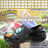 Pokemon Boys Clogs with Removable Fur Lining & Charms, Anime Gifts for Boys