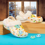 Pokemon Kids Clogs with Removable Fur Lining & Charms, Anime Gifts for Kids