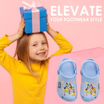 Bluey Clogs for Kids Toddlers Fun Garden Shoes Slip On with Shoe Charms Indoor Outdoor Summer Slippers Home Beach Pool Holiday - Get Trend