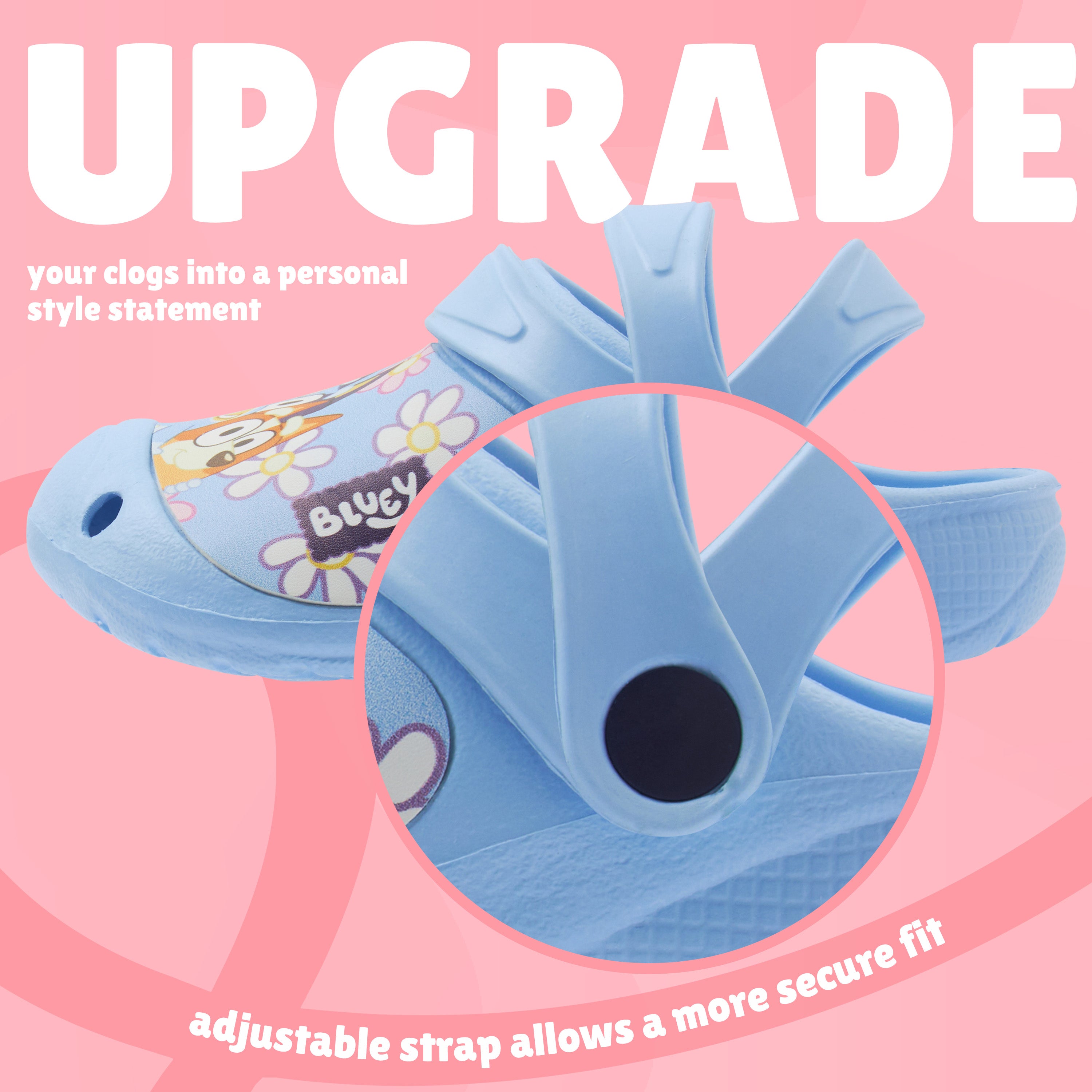 Bluey Clogs for Kids Toddlers Fun Garden Shoes Slip On with Shoe Charms Indoor Outdoor Summer Slippers Home Beach Pool Holiday - Get Trend