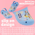 Bluey Clogs for Kids Toddlers Fun Garden Shoes Slip On with Shoe Charms Indoor Outdoor Summer Slippers Home Beach Pool Holiday - Get Trend