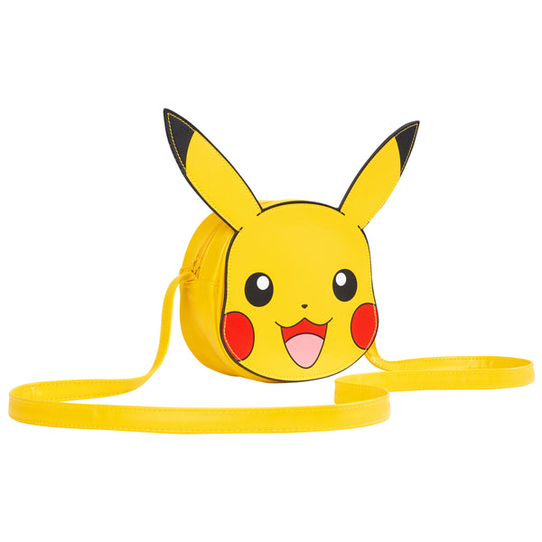 Pokemon Crossbody Bag for Girls 3D Pikachu Girls Handbag with Shoulder Strap & Zip Closure - Get Trend