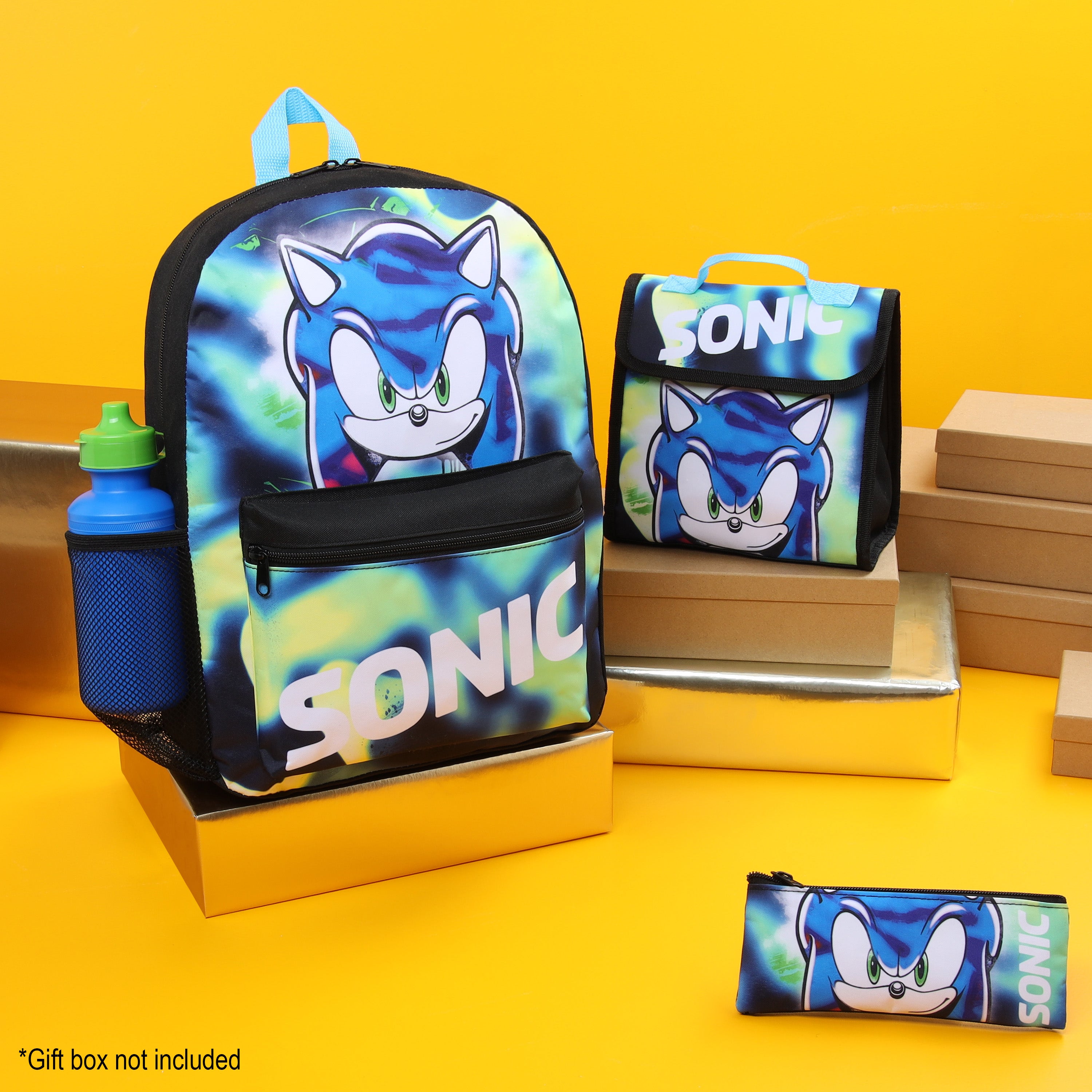 Sonic The Hedgehog Backpack Set 4 Pcs - Get Trend