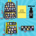 Pokemon Backpack Set 4 Pcs Water Bottle Backpack Pencil Case Insulated Lunch Bag - Get Trend