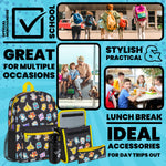 Pokemon 4 Piece Set: Backpack, Lunch Bag, Pencil Case & Water Bottle Set for Kids - Get Trend