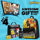 Pokemon Backpack Set 4 Pcs